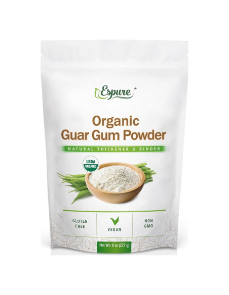 Polvo de Goma Guar Orgánica Smart Labs 226g Certificada USDA