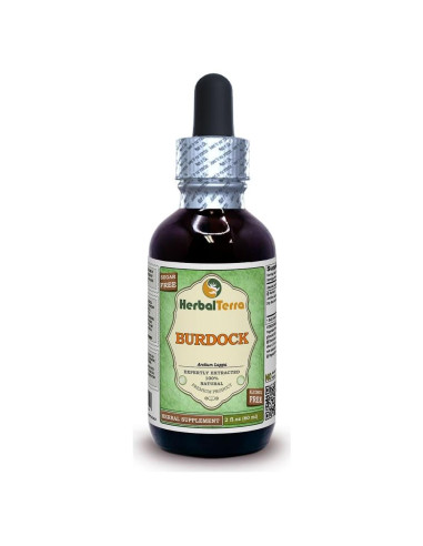 Extracto Líquido Orgánico de Bardana Sin Alcohol 60 ml Herbal Terra