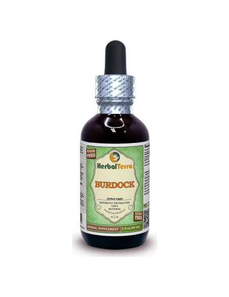 Extracto Líquido Orgánico de Bardana Sin Alcohol 60 ml Herbal Terra