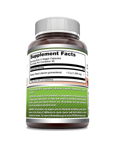 Suplemento de Semilla de Apio Amazing Formulas 1500 Mg 120 Cápsulas 2
