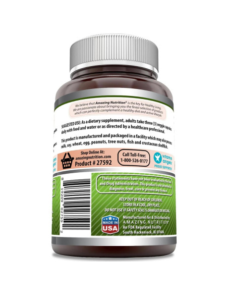 Suplemento de Semilla de Apio Amazing Formulas 1500 Mg 120 Cápsulas