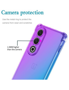 Funda Protectora TPU OnePlus Nord CE4 5G / Oppo K12 Morado/Azul 2