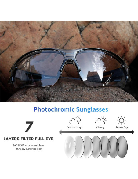 Gafas de Sol BEACOOL 7189 Polarizadas UV400 para Deportes Gafas de Sol BEACOOL 7189 Polarizadas UV400 para Deportes