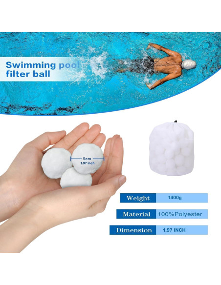 Bolas de Filtro Ecológicas Foubret 1.4 kg para Piscina