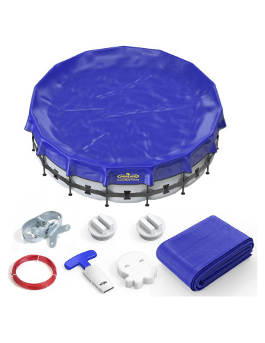 Cubierta de piscina redonda POOLACC 7.32m invierno UV
