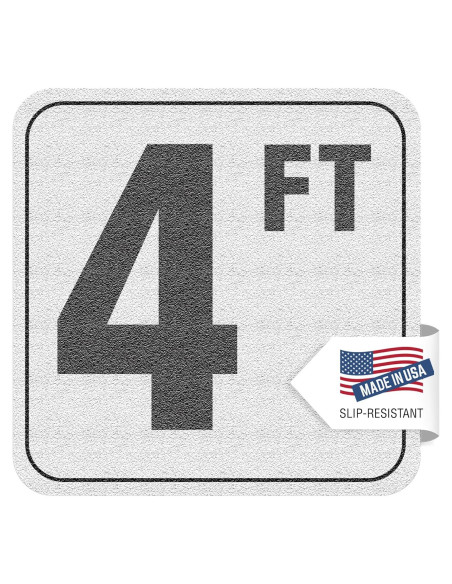 Marcadores de Profundidad para Piscina 4FT Vinilo Azulejo Acuático