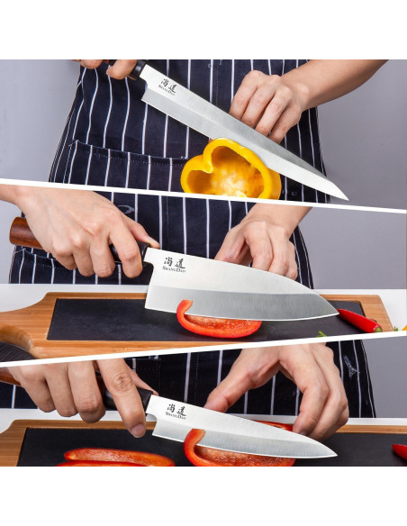 Juego de cuchillos de cocina SHANGDAO 3 piezas acero inoxidable