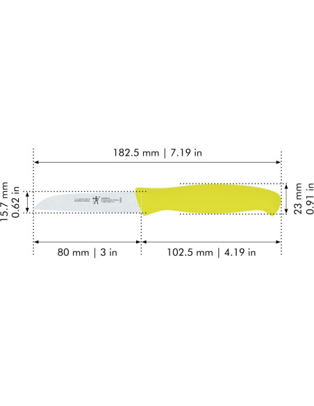 Set de Cuchillos de Pelar 3 Piezas HENCKELS Acero Inoxidable