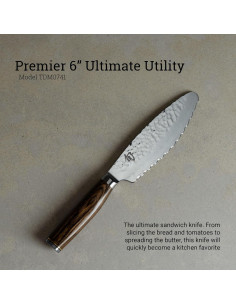 Cuchillo de Utilidad Shun Premier 15.24 cm Acero Damasco 2