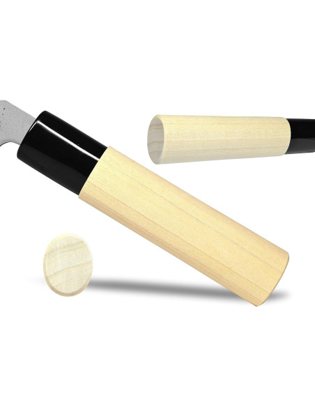 Cuchillo Deba Japonés Seki Sanbonsugi 150mm Zurdos Acero Blanco