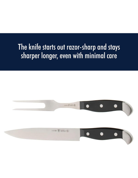 Set de Tallado 2 Piezas HENCKELS Acero Inoxidable 20 cm