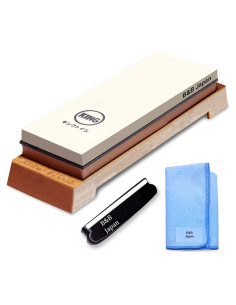 Juego de Piedras de Afilar KING 1000/6000 con Soporte y Paño