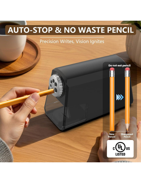 Sacapuntas Eléctrico XALXVEX S260 - 6 Agujeros, Afilado Rápido