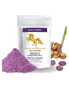 Suplemento de Jengibre Negro Tailandés Adictiva 50g Energizante