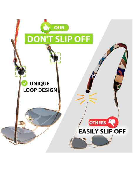 Soporte de Cuerda para Gafas Sigonna - Ajustable y Antideslizante Soporte de Cuerda para Gafas Sigonna - Ajustable y Antideslizante