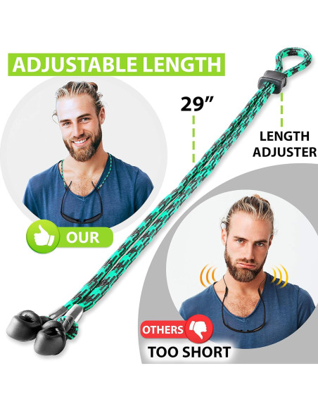 Soporte de Cuerda para Gafas Sigonna - Ajustable y Antideslizante Soporte de Cuerda para Gafas Sigonna - Ajustable y Antideslizante