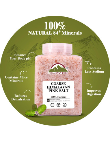 Sal Rosa del Himalaya WBM Grano Grueso 2.27 kg Natural Kosher
