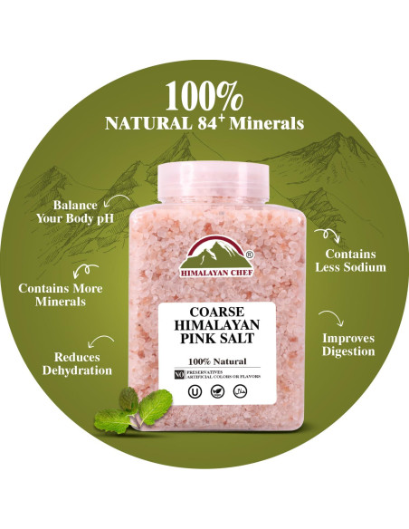 Sal Rosa del Himalaya WBM Grano Grueso 2.27 kg Natural Kosher