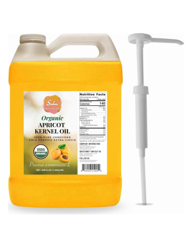 Aceite de Hueso de Albaricoque Orgánico SULU 3.785L Prensado en Frío