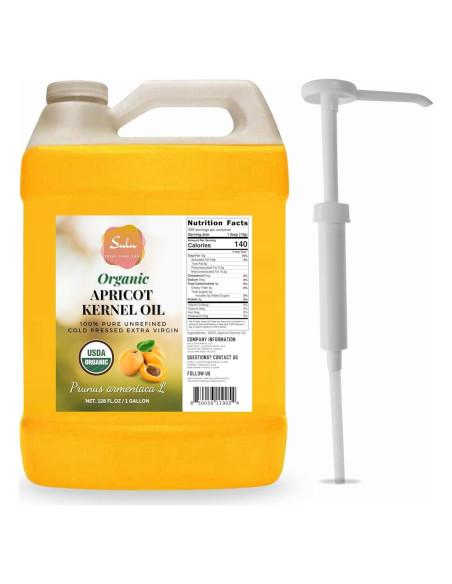 Aceite de Hueso de Albaricoque Orgánico SULU 3.785L Prensado en Frío