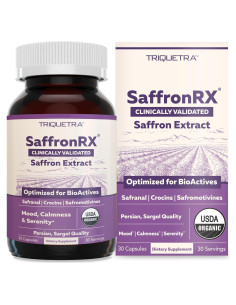 Extracto de Azafrán Orgánico Triquetra Health - 30 Porciones