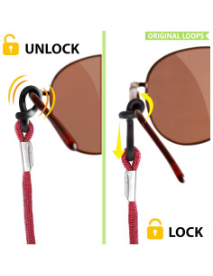 Soporte de Cuerda para Gafas Sigonna - Ajustable y Antideslizante 2