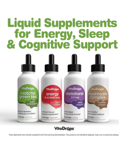 VitaDrops Extracto de Té Verde Matcha 118ml - Energía Natural