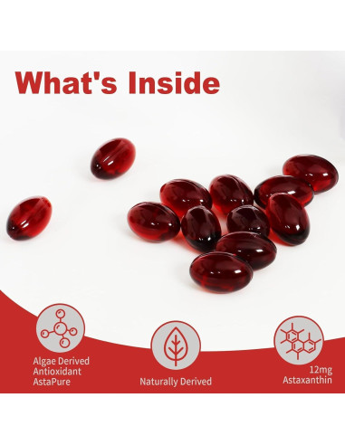 Suplemento de Astaxantina Ubiney 12mg 120 Cápsulas Blandas