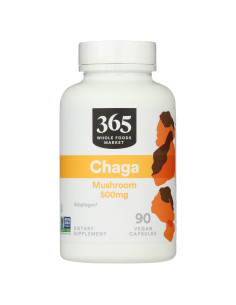 Suplemento de Chaga 365 Whole Foods 90 Cápsulas 81.65g
