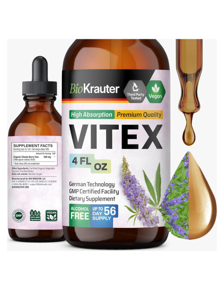 Suplemento de Baya de Vitex BIO KRAUTER 118 ml Vegano