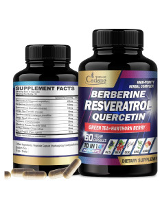 Suplemento de Resveratrol Cadane - 60 Cápsulas 10 en 1