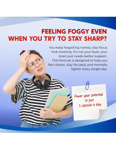 Suplemento Cognitivo PeakPury Huperzina A - 150 Cápsulas 2