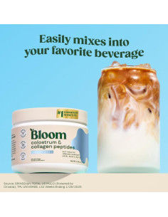 Polvo de Calostro Bovino Bloom Nutrition 25 Porciones Sin Sabor 2