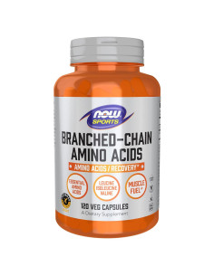 Aminoácidos de Cadena Ramificada NOW 120 Cápsulas Veganas