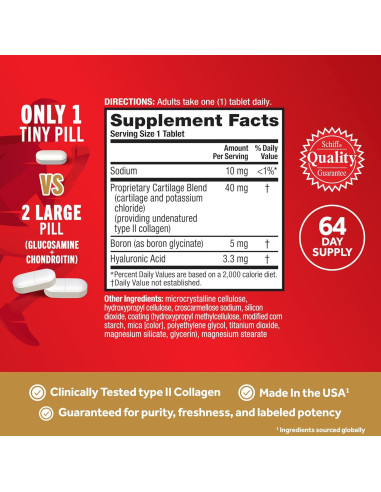 Suplemento Articular Move Free Ultra - Colágeno Tipo II 64 Tabletas