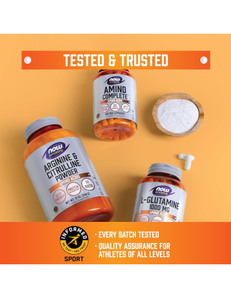 Aminoácidos de Cadena Ramificada NOW 120 Cápsulas Veganas