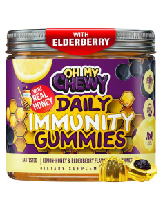 Gomitas Inmunológicas Oh My Chewy - Miel y Limón - 60 Unidades