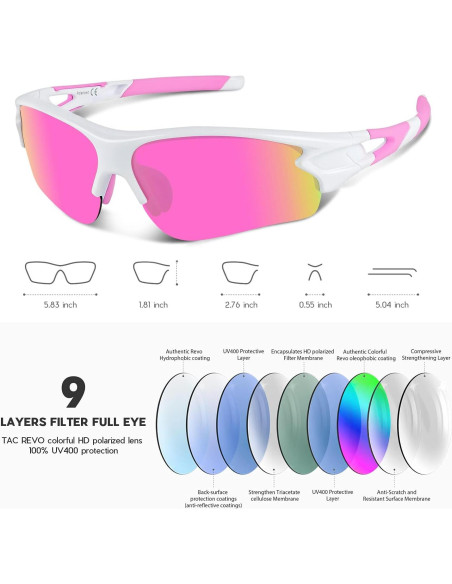 Gafas de Sol BEACOOL 7189 Polarizadas UV400 Unisex Gafas de Sol BEACOOL 7189 Polarizadas UV400 Unisex