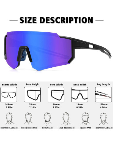 Gafas de sol polarizadas STORYCOAST UV400 para deportes