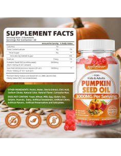 Gominolas de Aceite de Semilla de Calabaza Softbear 3000mg 120u 2