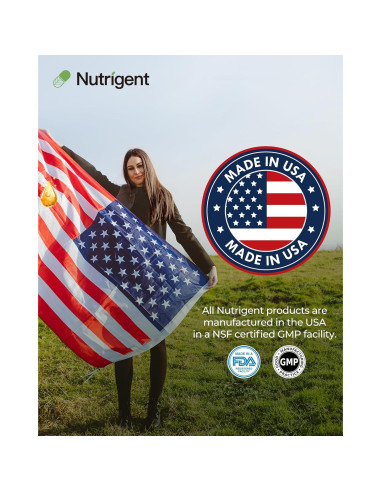 Suplemento de Lecitina de Soja Orgánica Nutrigent 800 mg - 60 Cápsulas