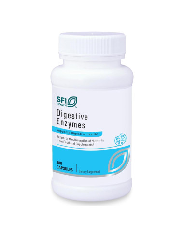 Enzimas Digestivas Klaire Labs SFI - 180 Cápsulas para Digestión