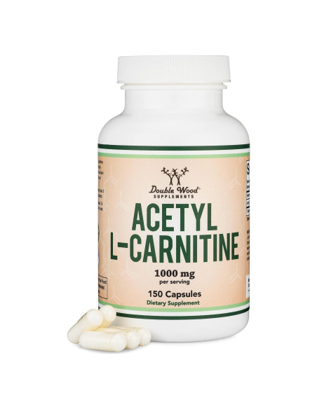 Acetil L-Carnitina 1000mg Double Wood 150 Cápsulas
