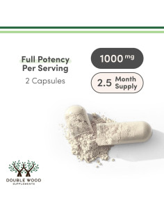 Acetil L-Carnitina 1000mg Double Wood 150 Cápsulas 2