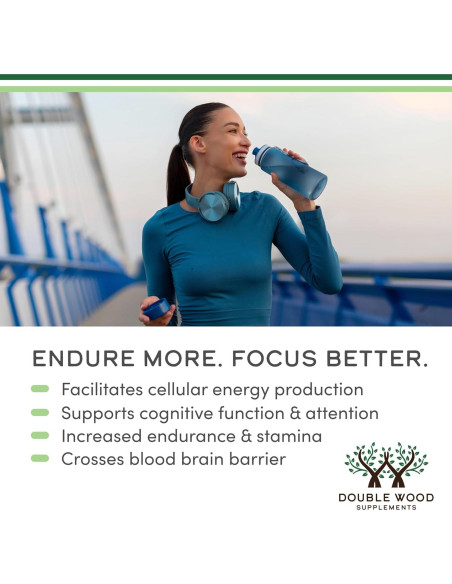 Acetil L-Carnitina 1000mg Double Wood 150 Cápsulas