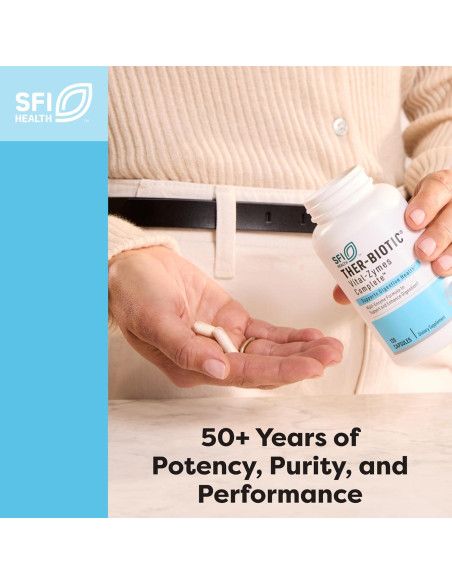 Enzimas Digestivas Klaire Labs SFI - 180 Cápsulas para Digestión