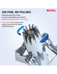 Recortador de Vello Nasal Manual ROYAL ET-4 Impermeable 2