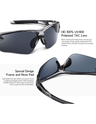 Gafas de Sol BEACOOL 7189 Polarizadas UV400 Deportivas