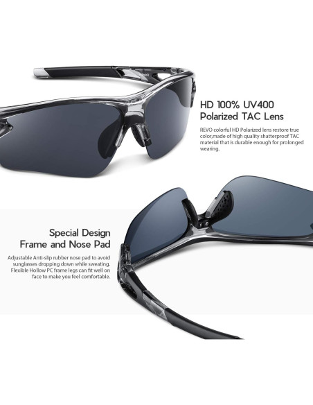 Gafas de Sol BEACOOL 7189 Polarizadas UV400 Deportivas Gafas de Sol BEACOOL 7189 Polarizadas UV400 Deportivas