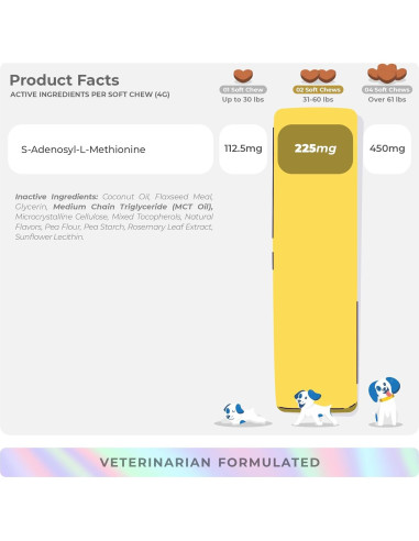 Suplemento Hepático para Perros Same - 90 Masticables Blandos